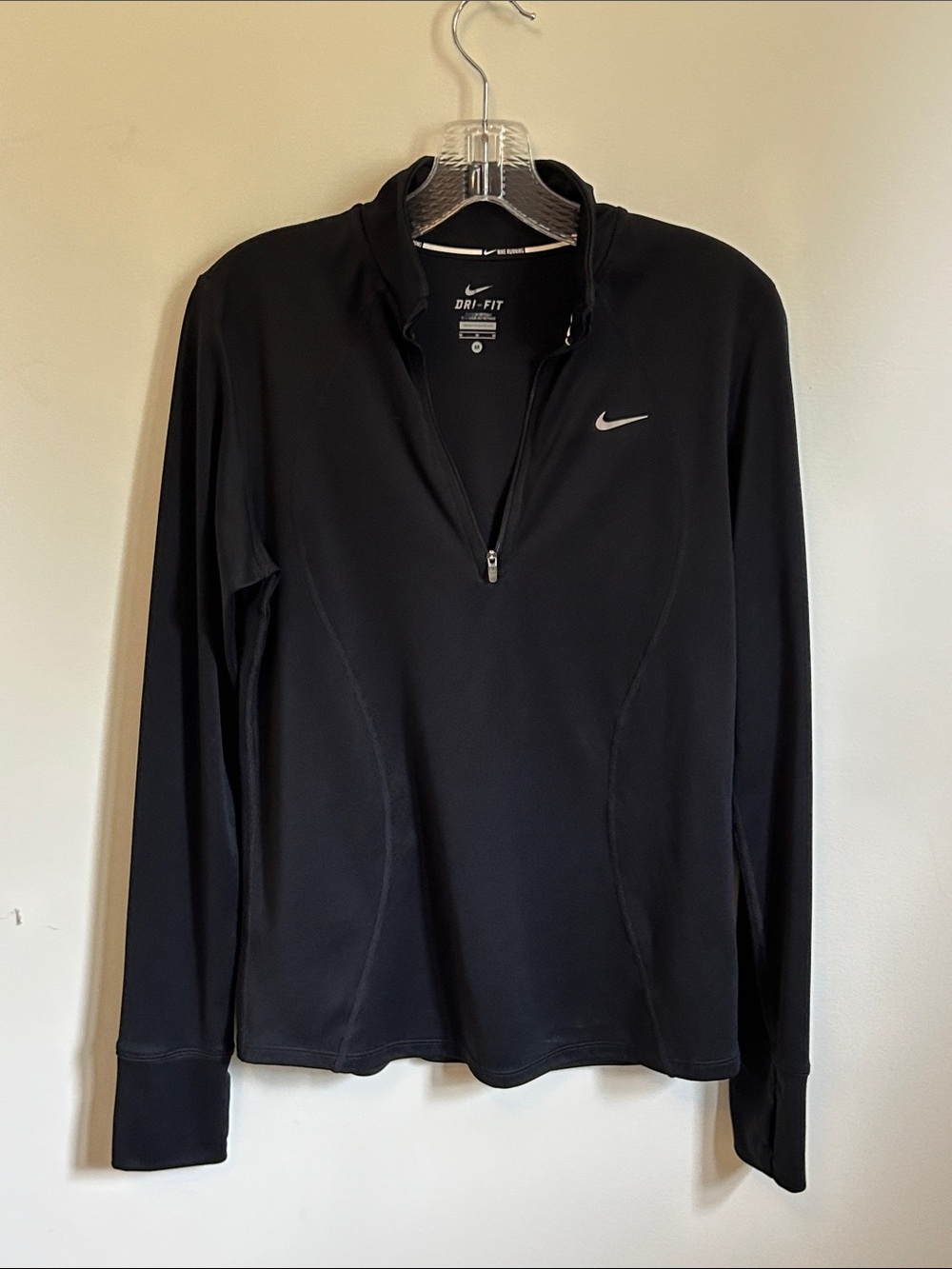 Nike Black Long-Sleeve Half-Zip Athletic Pullover